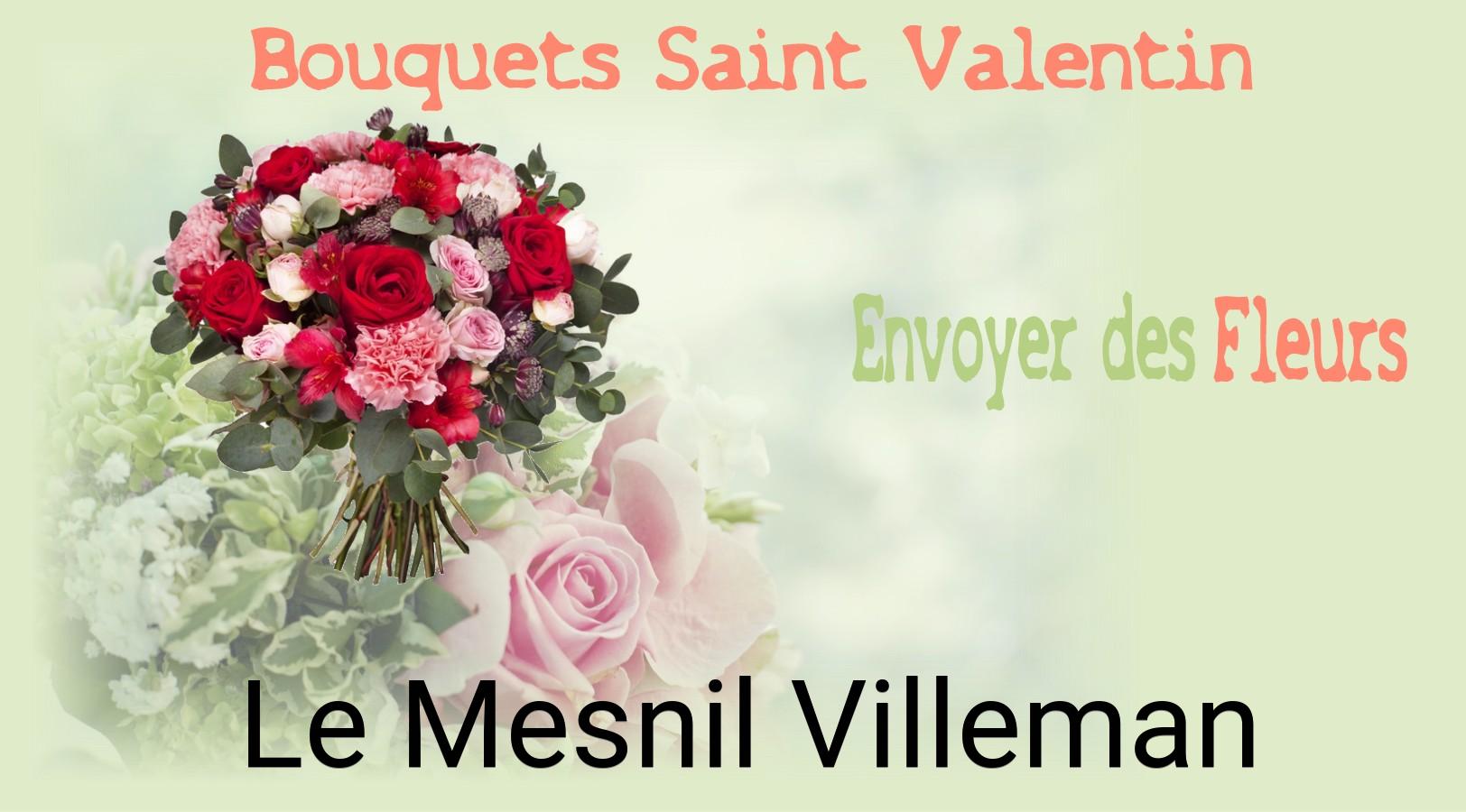 Roses de Saint-Valentin livrées à Le Mesnil-Villeman
